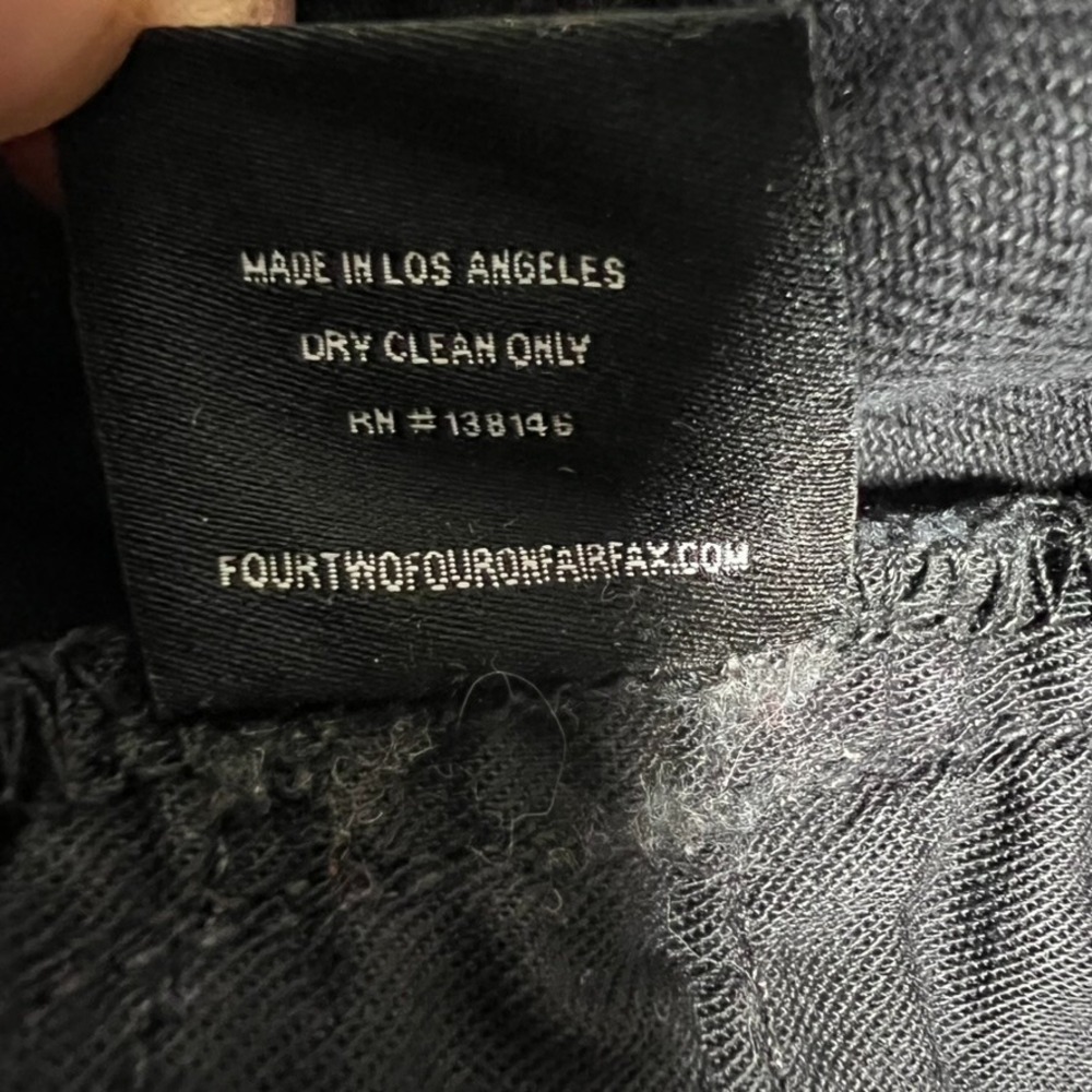 424 on Fairfax Jeans Mens 32x27 Black Slim Straight‎ Denim Casual Preppy Cotton - Picture 10 of 12